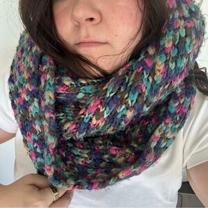 MINKPINK (One Size) Cool Jewel Toned Knit Infinity Scarf